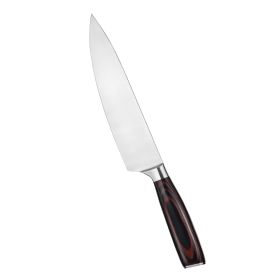 Kegani Japanese Chef Knife 8 Inch - Chefs Knife High Carbon Stainless Steel Knife Kitchen Cooking Knife - Rosewood FullTang Sharp Knife With Sheath