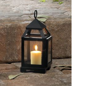 Black Mini Contemporary Lantern