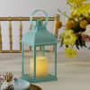 LED VINTAGE DECORATIVE BLUE LANTERN - MARRAKESH (SET OF 2)