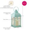 LED VINTAGE DECORATIVE BLUE LANTERN - MARRAKESH (SET OF 2)