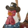 Cowboy Rooster Birdhouse