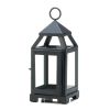 Black Mini Contemporary Lantern