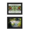 "Beauty Collection" 2-Piece Vignette By Trendy Decor4U, Printed Wall Art, Ready To Hang Framed Poster, Black Frame