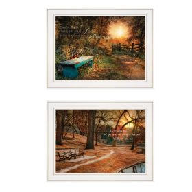 "Resting Places" 2-Piece Vignette by Robin-Lee Vieira, White Frame