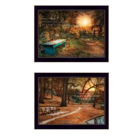 "Resting Places" 2-Piece Vignette by Robin-Lee Vieira, Black Frame