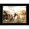 "Heading Home-Elk" by Bluebird Barn, Ready to Hang Framed Print, Black Frame