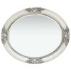 Wall Mirror Baroque Style 19.7"x23.6" Silver