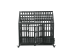 Heavy Duty Dog Cage pet Crate with Roof