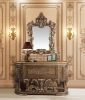 ACME Constantine Mirror, Brown & Gold Finish BD00473