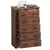 Tall Storage Dresser with 5 Pull-out Drawers for Bedroom Living Room