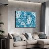 Framed Canvas Wall Art Decor Abstract Style Painting, Daisy Painting Decoration For Office Living Room, Bedroom Decor-Ready To Hang