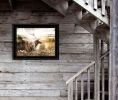 "Heading Home-Elk" by Bluebird Barn, Ready to Hang Framed Print, Black Frame