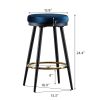 counter swing stool velvet Blue color,barstools Set of 2