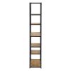 31.5" W * 71" H Metal Etagere Bookcase