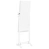 Mirror Jewellery Cabinet with LED Lights Free Standing White