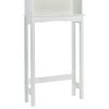 Over-The-Toilet Bathroom Cabinet with Shelf and Two Doors Space-Saving Storage;  Easy to Assemble;  White