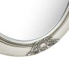 Wall Mirror Baroque Style 19.7"x23.6" Silver