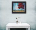 "Red Tree" by Tim Gagnon, Ready to Hang Framed Print, Black Frame