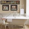 "Country Bath I Collection" 3-Piece Vignette By Pam Britton, Printed Wall Art, Ready To Hang Framed Poster, Black Frame