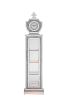 ACME Noralie GRANDFATHER CLOCK W/LED Mirrored & Faux Diamonds AC00351