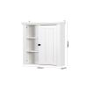 Modern Bathroom Wooden Wall Cabinet with Mirrored Doors - Space-Saving Storage Solution