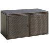 88 Gallon Garden Patio Rattan Storage Container Box