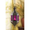 Mystical Fairy Purple Hanging Candle Holder Lantern