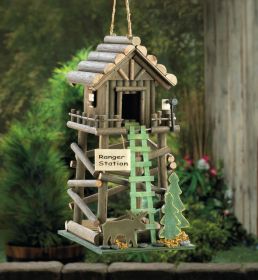 Ranger Station Wooden Birdhouse